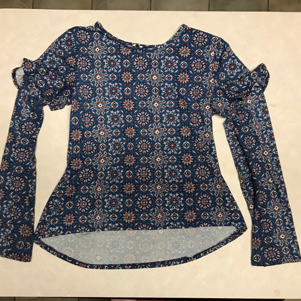 Kids patterned long sleeve shirt